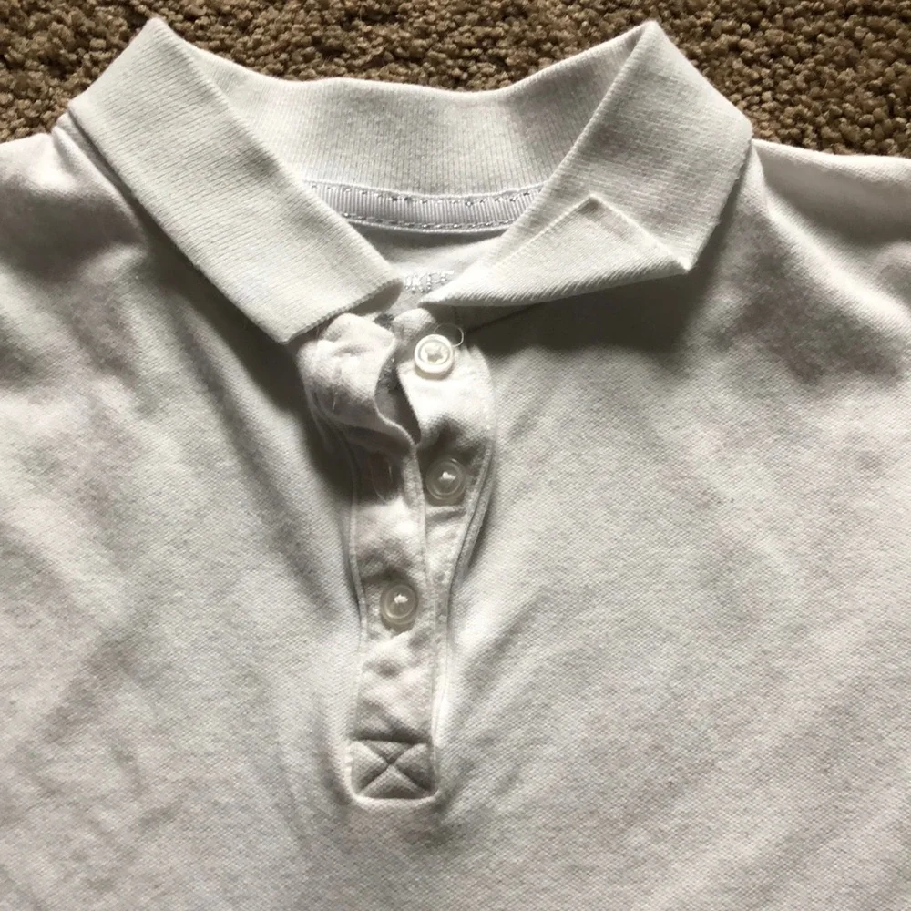 Cherokee Polo Shirt Girls Size Medium White‎ Collared